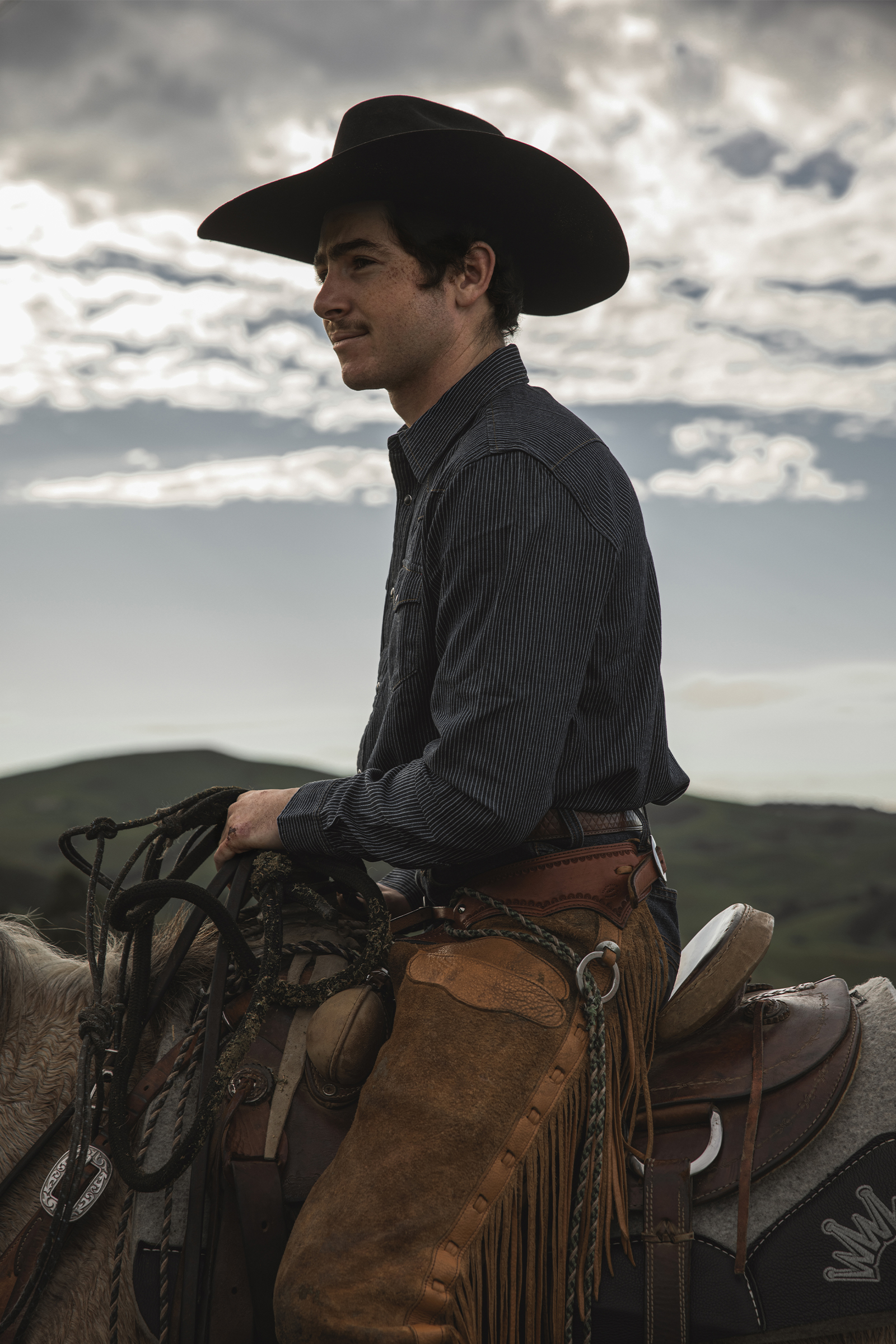 A man on a horse