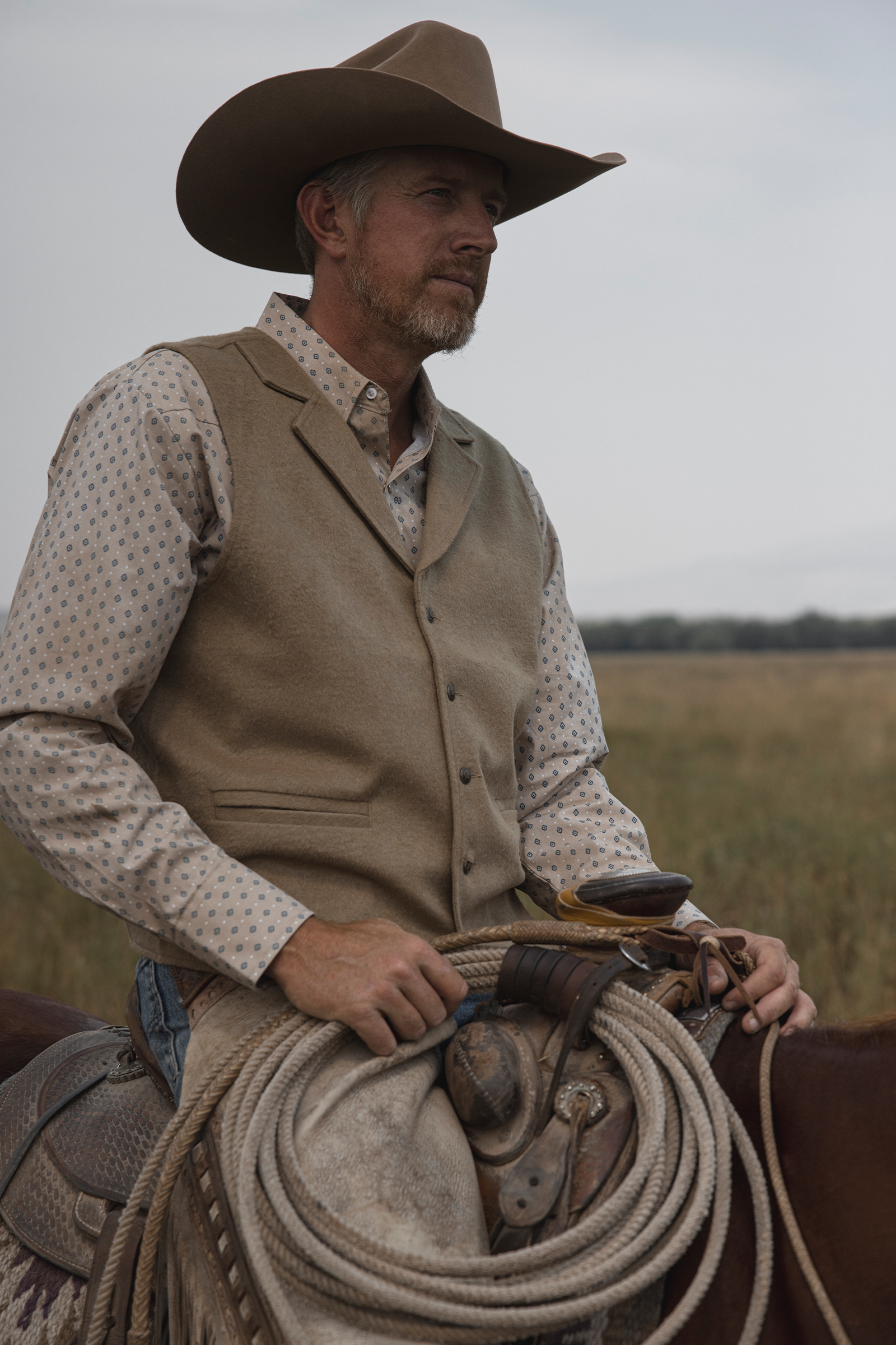 A man on a horse