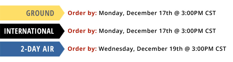 Sheplers' Holiday Shipping Cutoffs